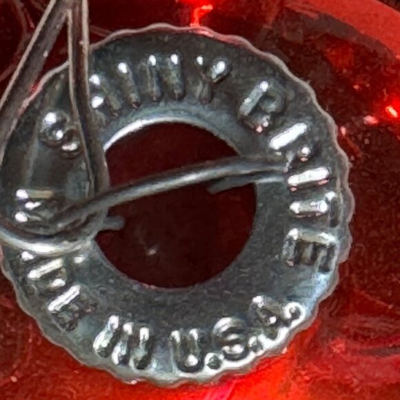 Vintage Shiny Brights Holly Red Glass Christmas Ornaments Set Of 12 - Picture 4 of 9